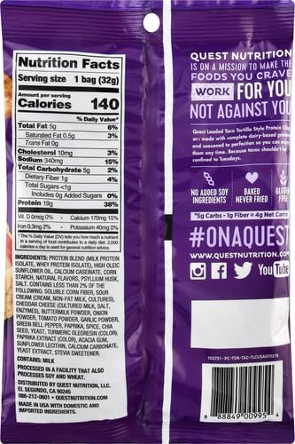 Quest Chips Loaded Taco (Pack of 5)