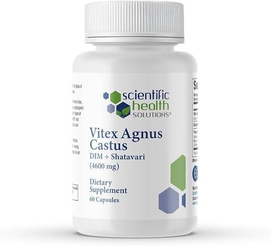 Vitex + DIM + Shatavari Hormone Balance Supplement – PMS, Menopause & Cycle Support for Women – Adaptogenic Complex with Maca, Ashwagandha, Dandelion – Vegan – 60 Capsules