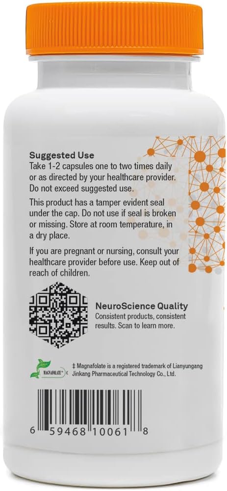 NeuroScience Balance D - Mood Support Supplement for Energy, Focus & Brain Health - Vitamin B6, Folate & More - Aid Dopamine Synthesis for Healthy Craving Control & Cognition (60 Capsules)