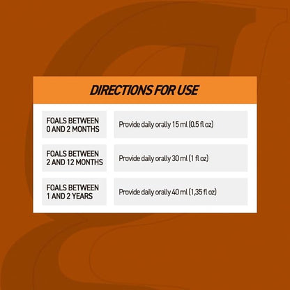 Organnact Ortho Foals - Foal Growth and Development Supplement - Supports Bone, Tendon, and Cartilage Health - Non-Doping, Highly Palatable - 16.9 Fl Oz