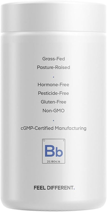 Codeage Organic Bone Broth Collagen Peptides Capsules Supplement, Bone Broth Grass Fed Beef, Free-Range Chicken, Turmeric & Ashwagandha - Collagen Types I, II, III - Non-GMO - 180 Capsules