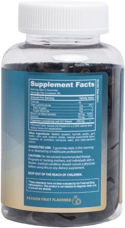 Inner Glow Sol Defense Gummies – Dermatologist & Plastic Surgeon-Formulated Skin Resilience Vitamin Supplement with Polypodium Leucotomos & Niacinamide, Passion Fruit Flavor, 60 Sugar-Free Gummies