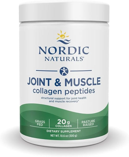 Nordic Naturals Joint & Muscle Collagen Peptides, Unflavored - 10.6 Ounces - Collagen Supplement for Skin Health and Joint Mobility - 15 Servings