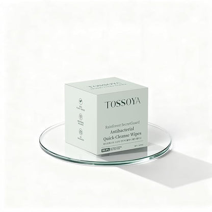 Tossoya™ Gentle Intimate Wipes - pH Balanced Feminine Cleansing Wipes for Sensitive Skin - Quick-Dry & Refreshing Daily Care - Individually Wrapped - Plant-Based Formula -10 Count (Pack of 1)