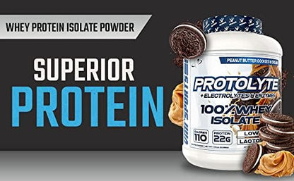 VMI Sports | ProtoLyte Whey Isolate Protein Powder | Low Calorie Whey for Weight Loss and Muscle Gain | Digestive Enzymes | Non-GMO (4.6 lb, Peanut Butter Cookies and Cream)