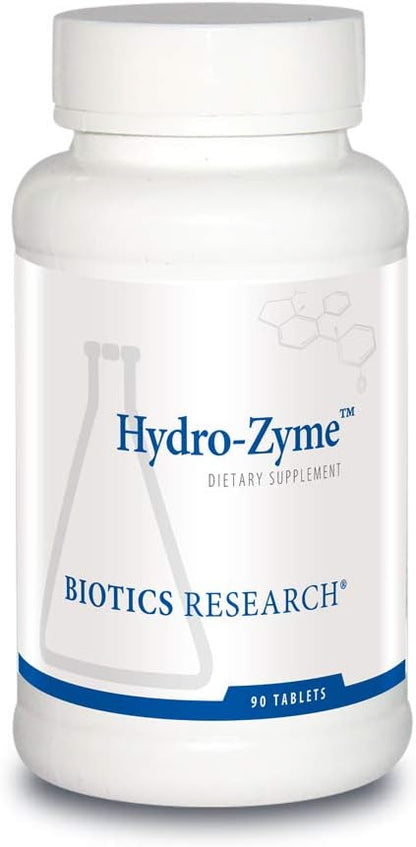 BIOTICS RESEARCH Hydro-Zyme Digestive Support, Contains Betaine Hydrochloride, Supports Healthy Gastric pH 90 Tablets