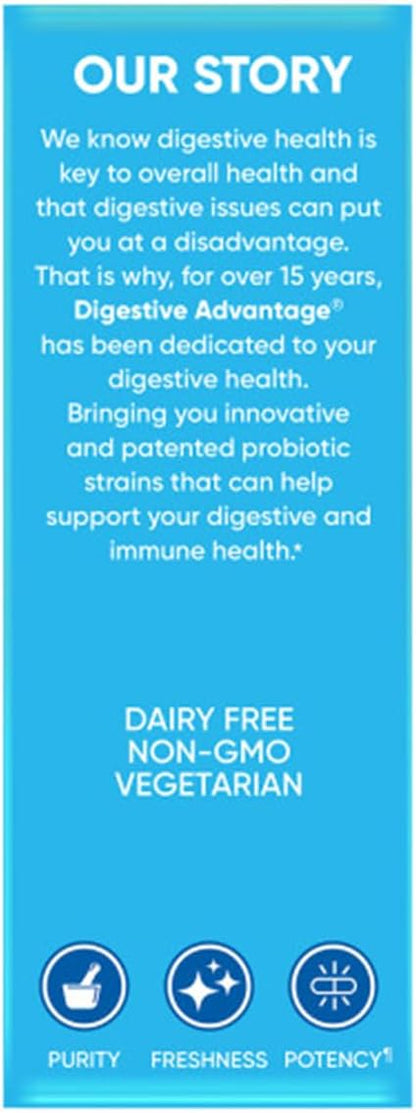 Digestive Advantage Lactose Defense Enzymes + Probiotics for Women & Men Occasional Bloating, Lactose Breakdown, Minor Abdominal Discomfort, Immune Support, 96 Count Capsules (3 Pack)