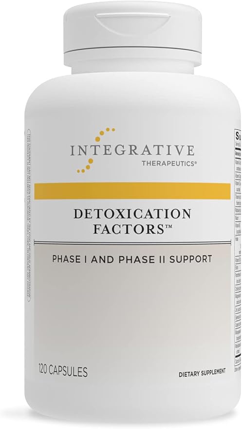 Integrative Therapeutics Detoxification Factors - Liver Supplement for Detoxification Pathway Support* - Includes Vitamins A & C - Dairy-Free - 120 Capsules (60 Servings)
