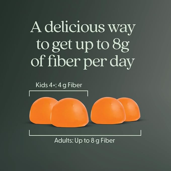 New Chapter Organic Fiber Gummies for Adults & Kids (Age 4+), Plant-Based Prebiotic Fiber for Digestive Health, Vegan, Non-GMO, USDA Organic, Gluten Free, Citrus-Berry Flavored, 60 ct, (Pack of 2)