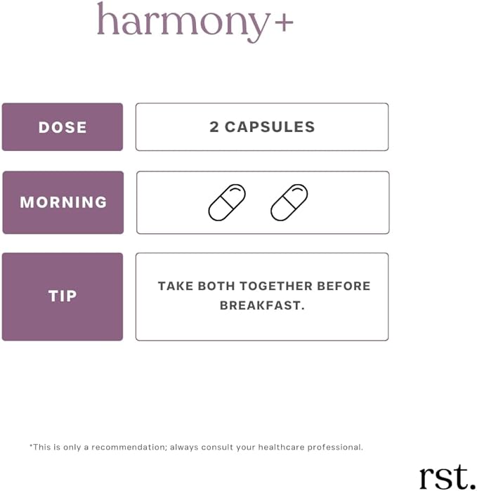 Harmony+ | Vitex, DIM, Soy Isoflavones, Methylfolate & Selenium | Supports Women’s Hormonal Balance, Cycle Regulation & Mood Stability | 60 Capsules