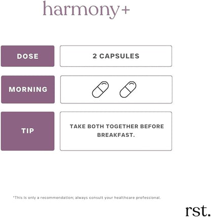 Harmony+ | Vitex, DIM, Soy Isoflavones, Methylfolate & Selenium | Supports Women’s Hormonal Balance, Cycle Regulation & Mood Stability | 60 Capsules