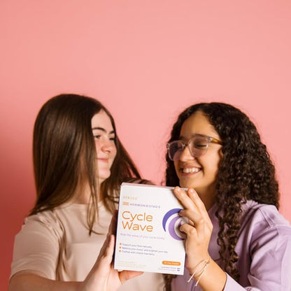 SPRIGS Cycle Wave Phase 1 Hormonal Support Kit for Tween Girls | Supplements to Promote a Healthy Menstrual Cycle & Balance Mood | 4 Oz Herbal Tincture & 60 Wheat Germ Oil Softgels for a 30 Day Supply