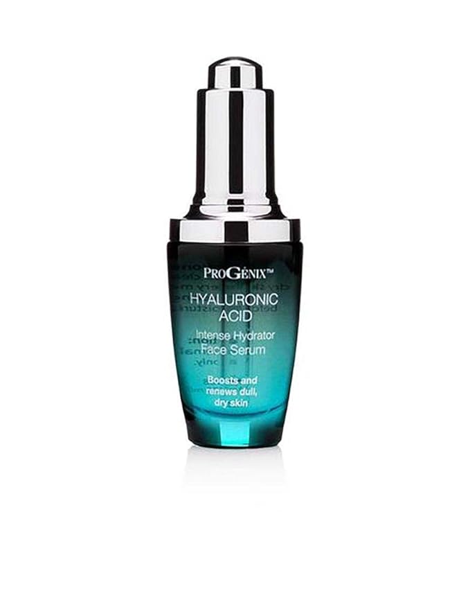 Progenix Hyaluronic Acid Face Serum Skin Care Booster. Intense Hydrating Serum With Hyaluronic Acid, Organic Aloe Vera, Vitamin E For Dry Skin & Fine Lines. 1 Fl Oz