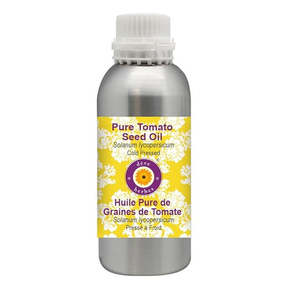 Deve Herbes Pure Tomato Seed Oil (Solanum lycopersicum) Cold Pressed 1250ml (42 oz)