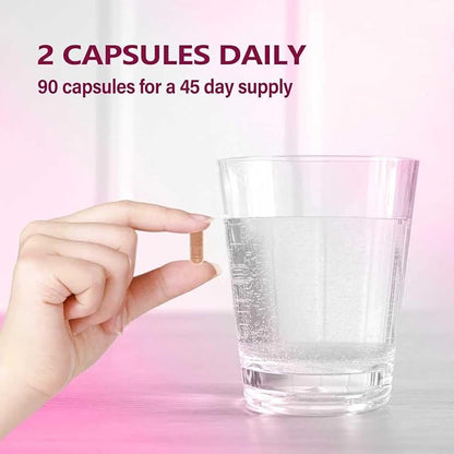 HERBENENERGYflow Red Clover Capsules, 90 Count. Women Health Supplement | Women’s Health Support, Menopause Support & PMS Relief. | Non-GMO, Vegetarian Capsules w/Black Cohosh Dong Quai.