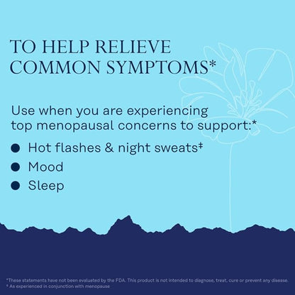 SOLARAY Menopause her Life Stages - Menopause Supplements for Women - Supports Mood, Sleep, Hot Flashes, Night Sweats - Vegan, Gluten Free - 60-Day Guarantee - 30 Servings, 60 VegCaps