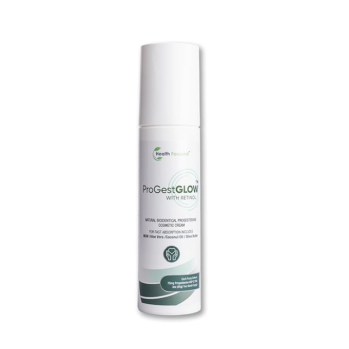 JJ Smith ProGestGlow- Natural Progesterone Cream for Women- Wild Yam Cream for Hormone Balance, PMS & Menopause Symptom Relief, Estrogen Dominance Support, Fertility, Skin & Weight Control (3oz)
