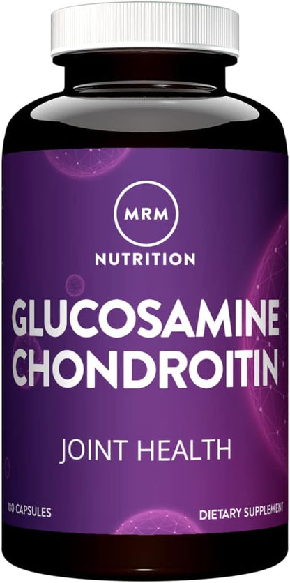 MRM Nutrition Glucosamine 1500mg & Chondroitin Sulfate 1200mg-For Women and Men-Joint Support Supplement for Cartilage Health, Mobility, Connective Tissue, & Nutrition, Gluten-Free - 60 Servings