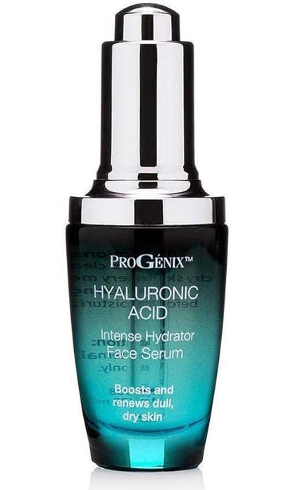 Progenix Hyaluronic Acid Face Serum Skin Care Booster. Intense Hydrating Serum With Hyaluronic Acid, Organic Aloe Vera, Vitamin E For Dry Skin & Fine Lines. 1 Fl Oz