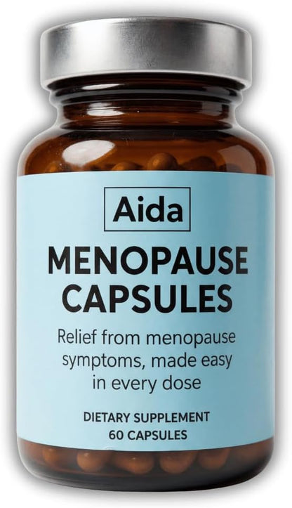 AidaVera® - Meno-Blend Capsules – Estrogen Support for Women with Ashwagandha, Maca & Tribulus – Bloating Relief, Weight Management, Hormonal Balance, Menopause Symptoms (30 Servings)