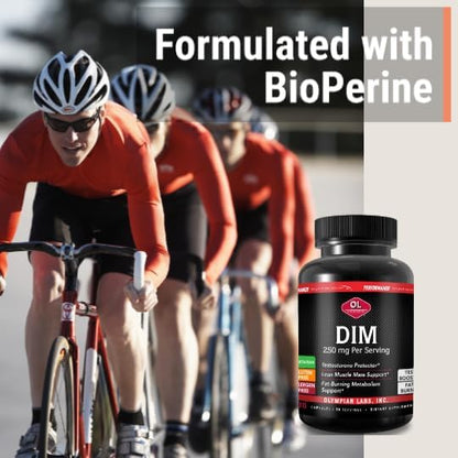 Olympian Labs Performance DIM Supplement 250mg - DIM Diindolylmethane 30 Capsules (30 Day Supply)