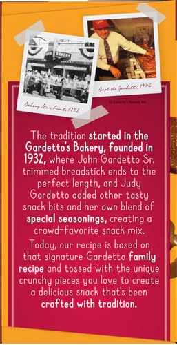 Gardetto's Original Recipe Snack Mix, Crunchy Breadsticks, Pretzels & Roasted Rye Chips, Kosher Snacks Multipack Single Serve Bags Individually Wrapped Party & Family Pack-17.5oz Bulk Box (Pack of 20)