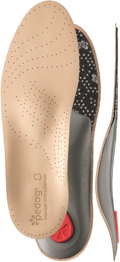 Pedag Viva High | Extra High Arch Support | Made in Germany | for Plantar Fasciitis | Metatarsal Support | Tan | Women US 12/ Men 9/ EU 42