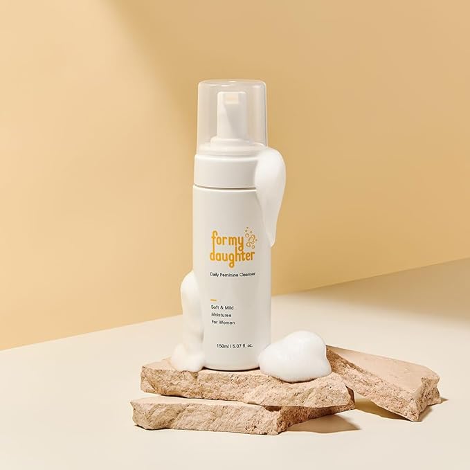 for my daughter Moisture Feminine Wash | Gentle Foam Wash with HPA Complex & | pH Balanced for Intimate Hygiene | Dermatologist-Tested – 150ml (5.07oz)