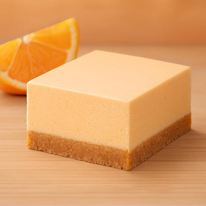 Low Carb Protein Cheesecake Bars | High Protein, Gluten-Free, Clean Ingredients Snack Bars (8, Orange Creamsicle)