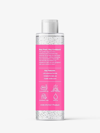 BEARVANA Gentle Feminine Wash | Daily External Vaginal Cleanser | Light Vanilla Scent | 8.45 fl oz (250 mL)