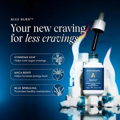 Apothékary Metabolic Duo Herbal Supplement Liquid Drops, Contains Blue Burn 30 Servings and Sugar Kick 30 Servings, Support Metabolism, Weight Support and Healthy Blood Sugar, 60 Servings