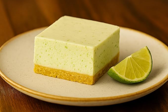 Low Carb Protein Cheesecake Bars | High Protein, Gluten-Free, Clean Ingredients Snack Bars (8, Key Lime)