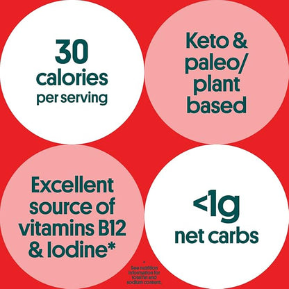 Gimme Seaweed Organic Premium Roasted Seaweed Snacks, Chili Lime, 6 Count, Keto, Vegan, Gluten-Free, Great Source of Omega3s and Iodine, Healthy On-The-Go Snack for Kids and Adults