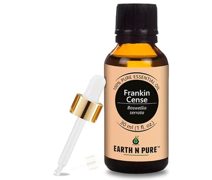 Earth N Pure Frankincense Essential Oil Steam Distilled, Undiluted, Natural and Therapeutic Grade 30 ml