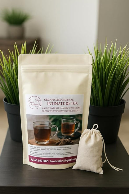 Organic and Intimate Detox |100% Natural Feminine Care Inspired by African Roots | Fights Odor, Itching & Irritations | | Supports Urinary & Vaginal Health | Postpartum Recovery Essential |