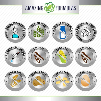 Amazing Formulas Hyaluronic Acid & MSM Supplement | 1000 Mg Per Serving | Capsules | Non-GMO | Gluten Free | Made in USA (60 Count | 1 Pack)