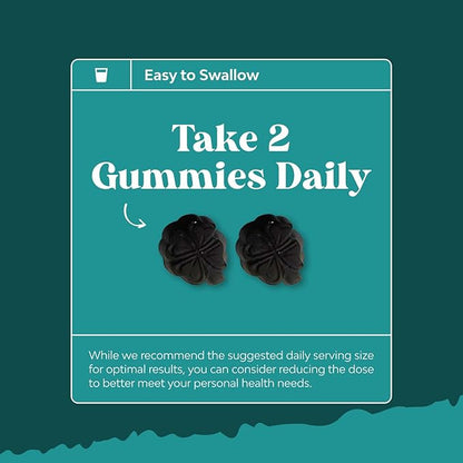 Chlorophyll Gummies for Cleanse & Detox Support - Potent Internal Deodorizer Chloropyll Supplements for Body Odor Healthy Skin Immunity & Digestive Support - Vegan Non-GMO & Gluten Free - 60 Count
