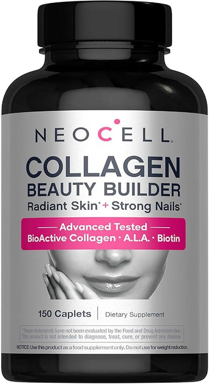 NeoCell Collagen Beauty Builder Tablets, Collage Type 1 & 3, 150 Count (Package May Vary) (Packaging May Vary)