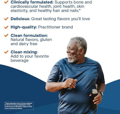 Bariatric Fusion Strawberry Banana Multi Collagen Protein Powder | Plus Joint Support Complex of MSM and Glucosamine | Dairy, Gluten & Soy Free | Non-GMO | 30 Servings