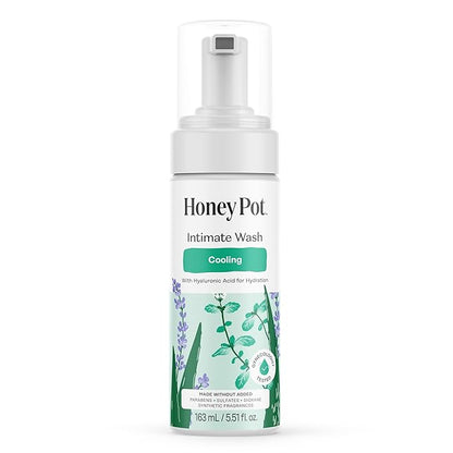 Honey Pot - Feminine Wash - Herbal Infused - Cooling Effect - Sensitive Skin Types - PH Balanced Plant Based Hygiene Products - Cooling - 5.51 Fluid Oz