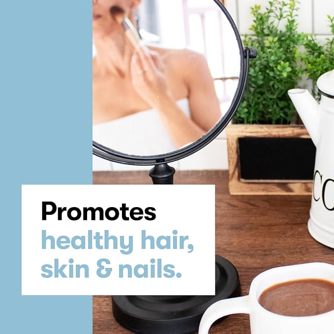 Perfect Keto Collagen Peptides Protein Powder with MCT Oil, Hydrolyzed Collagen, Type I & III Supplement, Gluten Free, Grass Fed, Low Carb, Keto Coffee Creamer, Collagen for Women & Men, Chocolate