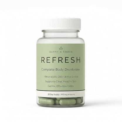 REFRESH – Internal Deodorant Supplement for Odor Control, Skin Health & Confidence Boost