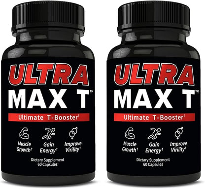Andro400 Ultra Max T Maximum Strength T-Support Complex – 200:1 Tongkat Ali, ForsLean, & D-Aspartic Acid – Premium Formula for Lean Muscle & Metabolism – 2 Pack, 120 Capsules, 60 Day Supply