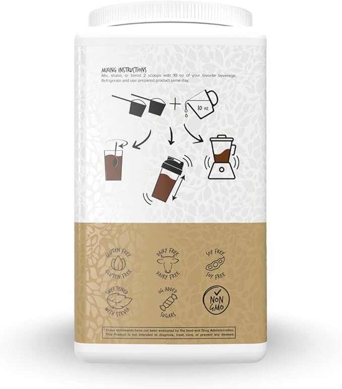 Portions Master Keto Body Protein Peptides Low Carb Keto Protein Powder with MCT Oil Peptides Fiber Vitamins Minerals (720g, Chocolate)