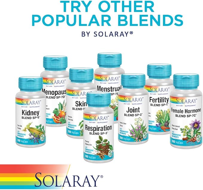 SOLARAY Histamine Blend SP-33 | Herbal Blend w/Cell Salt Nutrients for Healthy Histamine Response Support | Non-GMO & Vegan | 50 Serv | 100 VegCaps
