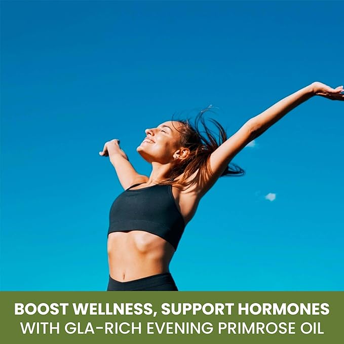 Green Organic Supplements Evening Primrose Oil, GLA, Organic (Pack of 1)