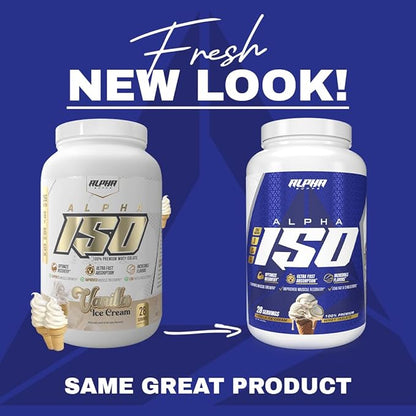 Alpha Supps ISO, Low Carb 100% Whey Protein Isolate Powder, 25 Grams Per Serving, Helps Support Muscle Growth, Low Sugar and Gluten Free (Fruity Cereal, 2 lb)