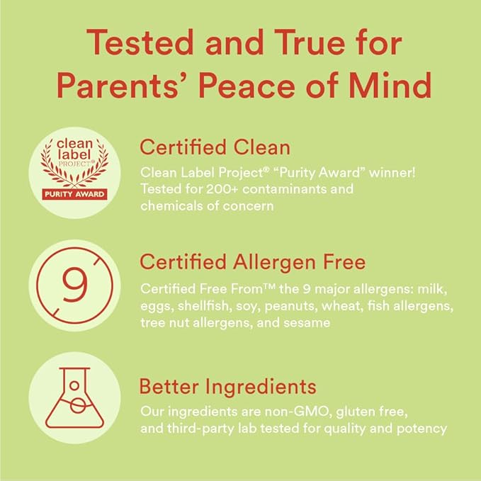 SmartyPants Kids Multivitamin Gummies and Fiber Supplement: Vitamin D3, C, Vitamin B12, B6, A, Zinc, Biotin, Inositol, Fiber Gummies, Three Fruit Flavors, 120 Count (30 Day Supply)