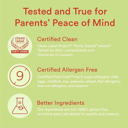 SmartyPants Kids Multivitamin Gummies and Fiber Supplement: Vitamin D3, C, Vitamin B12, B6, A, Zinc, Biotin, Inositol, Fiber Gummies, Three Fruit Flavors, 120 Count (30 Day Supply)