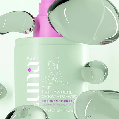 Luna Daily The Fragrance Free Everywhere Spray-To-Wipe | 80ml